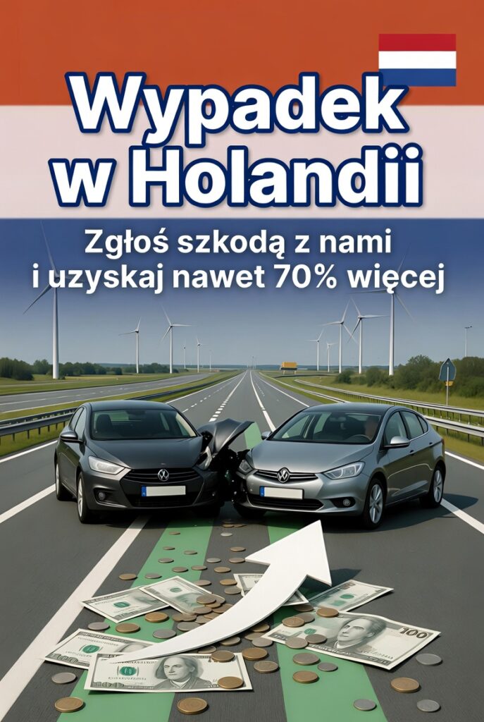 wypadek w Holandii